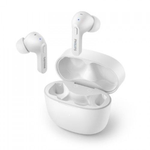 Philips   Philips True Wireless Headphones TAT2206WT/00, IPX4 water protection, Up to 18 hours play time, White image 1
