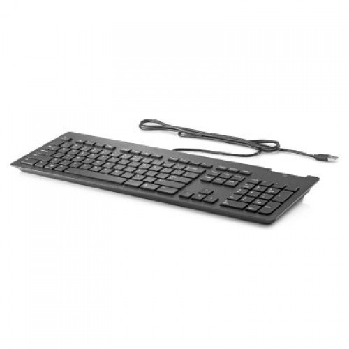 HP   HP Slim USB Wired Keyboard - Smartcard - Black - US ENG image 1