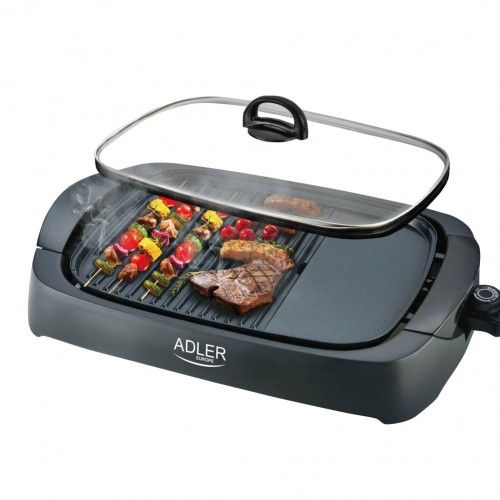 Adler   Electric Grill AD 6610 Table, 3000 W, Black, Glass lid image 1