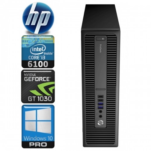 Hewlett-packard HP 600 G2 SFF i3-6100 16GB 256SSD GT1030 2GB WIN10Pro image 1