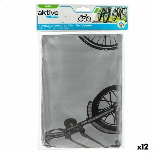 Защитный чехол для велосипеда Aktive 195 x 100 x 5 cm Непромокаемый Серый image 1