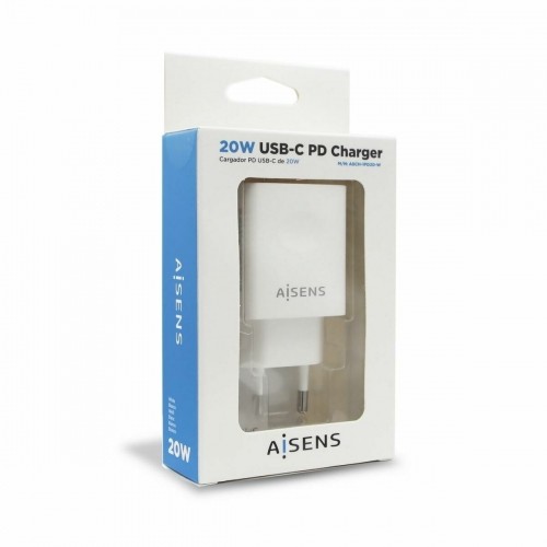 Sienas Lādētājs Aisens ASCH-1PD20-W Balts USB-C image 1
