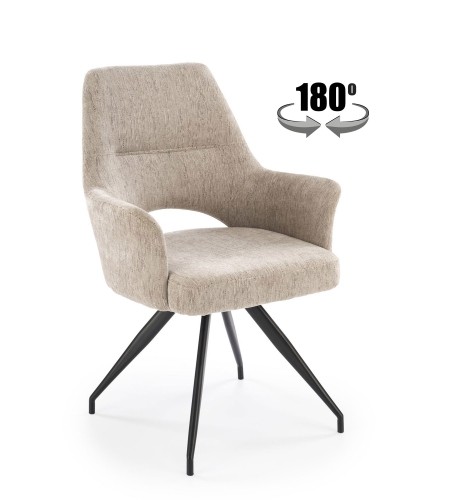 Halmar K542 chair, beige image 1