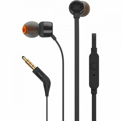 In ear headphones JBL T110 Melns image 1