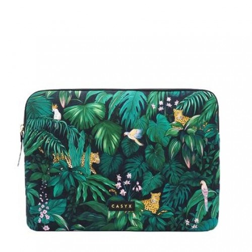 Casyx | Fits up to size 13 ”/14 " | Casyx for MacBook | SLVS-000020 | Sleeve | Deep Jungle | Waterproof image 1