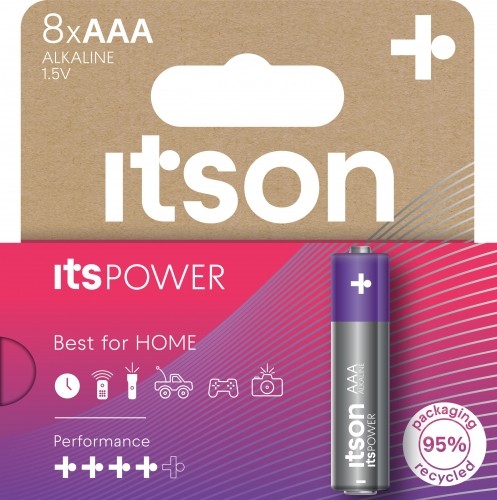 itson itsPOWER battery Alkaline LR03IPO/8HH image 1