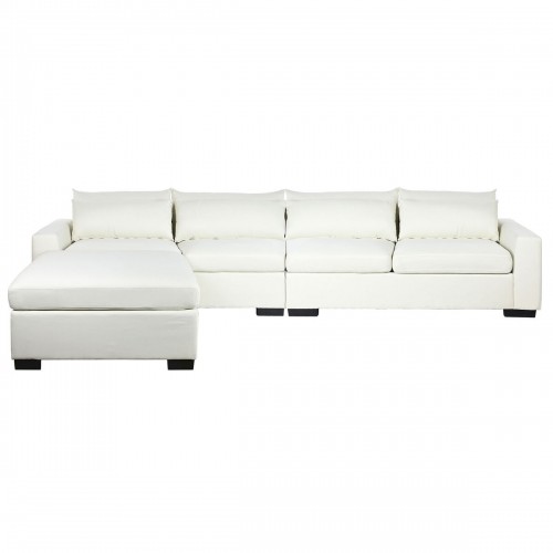 Dīvāns ‘Chaise Longue’ DKD Home Decor Bēšs Krēmkrāsa Koks Moderns 386 x 218 x 88 cm image 1