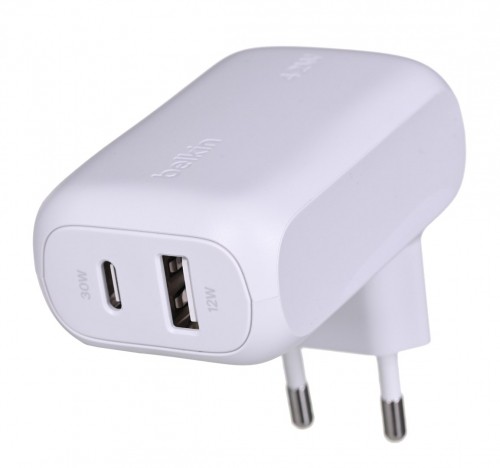 BELKIN DOUBLE WALL CHARGER USB-C USB-A 42W image 1
