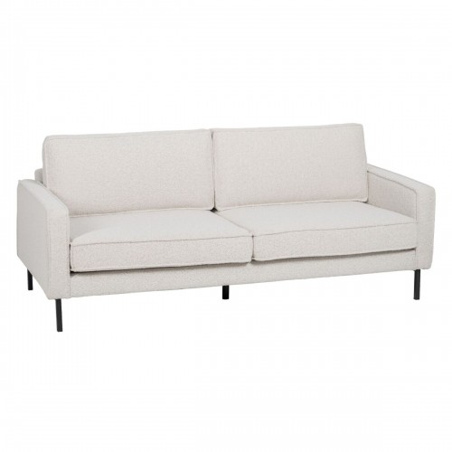 Bigbuy Home Trīsvietīgs dīvāns 213 x 87 x 90 cm Balts Metāls image 1