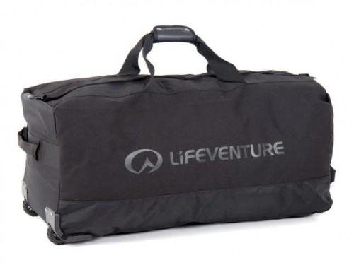 Lifeventure Expedition Wheeled Duffle, 120 Litre Roll-Base, Black image 1