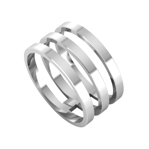 Кольцо серебряное 925 0200011-F 15.5 mm image 1