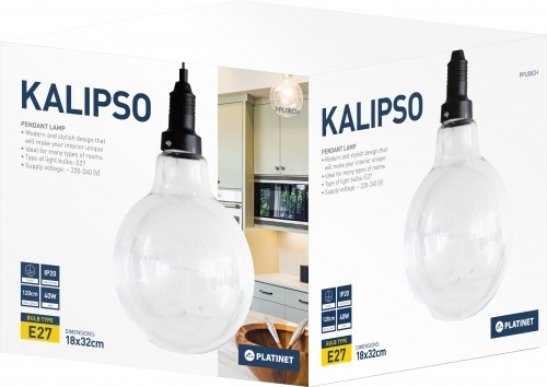 Platinet griestu lampa Kalipso PPL08CH (E27) image 2