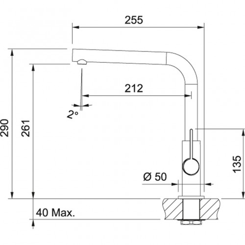 Franke Neptune Evo Chromed-White 115.0373.929 Кухонный смеситель, фиксированный излив image 2
