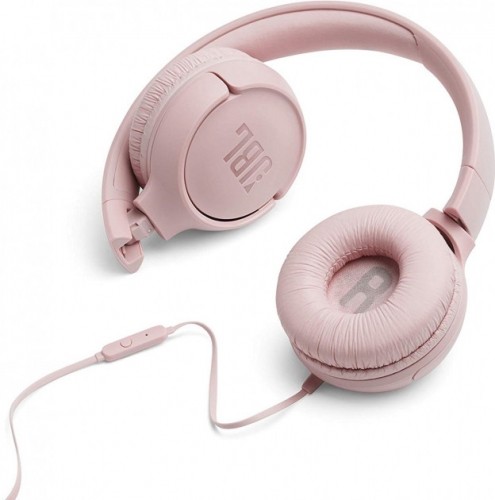 JBL on-ear austiņas ar mikrofonu , rozā - JBLT500PIK image 2