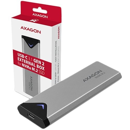 AXAGON EEM2-UG2 USB-C 3.1 Gen 2 - M.2 NVMe SSD 42-80mm box image 2