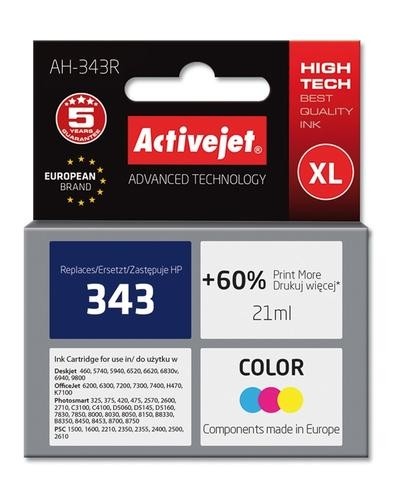Activejet ink for Hewlett Packard No.343 C8766EE image 2