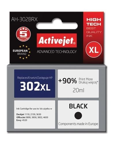 Activejet ink for Hewlett Packard No.302XL F6U68AE image 2