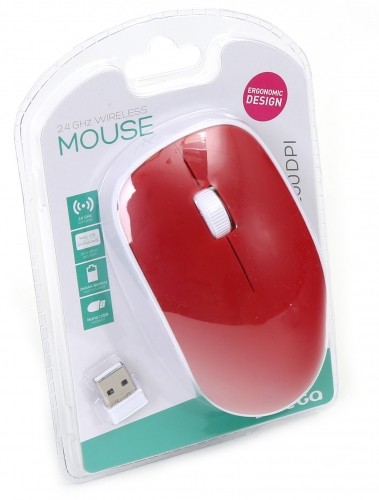 Omega мышка OM-420 Wireless, красный image 2
