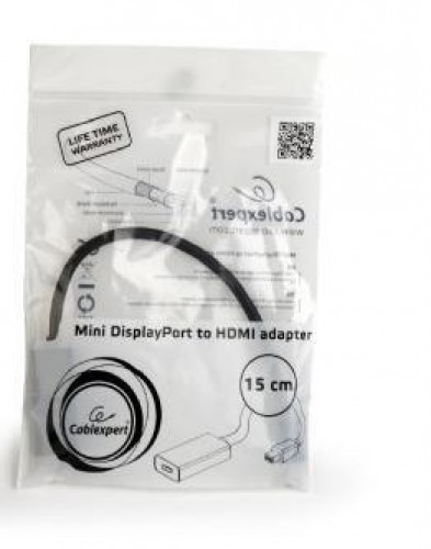 Gembird A-MDPM-HDMIF-02 cable gender changer Mini Displayport HDMI Black image 2