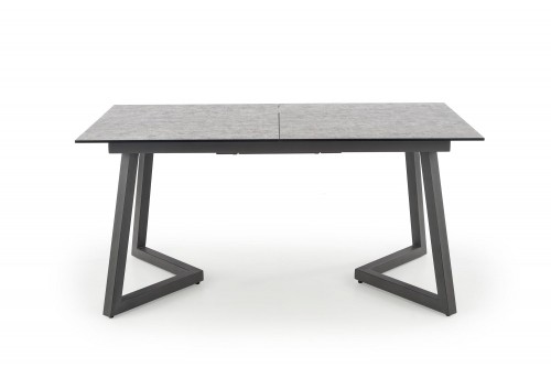 Halmar TIZIANO extension table, color: top - light grey / dark grey, legs - dark grey image 2