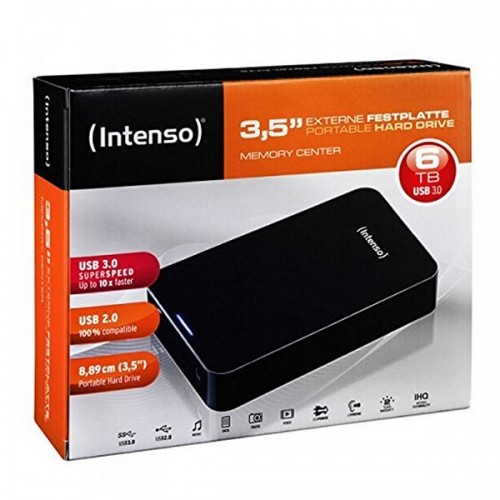 Внешний жесткий диск INTENSO 6031514 3.5" USB 3.0 6 TB Чёрный image 2