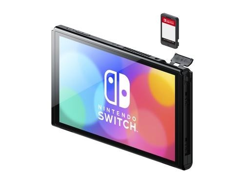 Nintendo Switch OLED portable game console 17.8 cm (7&quot;) 64 GB Touchscreen Wi-Fi Blue, Red image 2