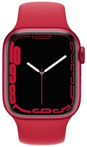 Apple Watch 7 GPS + Cellular 41mm Sport Band PRODUCT(RED) (MKHV3EL/A) image 2