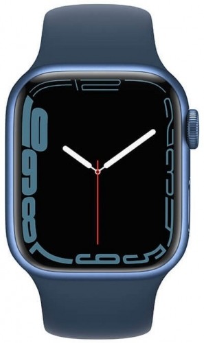 Apple Watch 7 GPS + Cellular 41mm Sport Band, blue/abyss blue (MKHU3EL/A) image 2