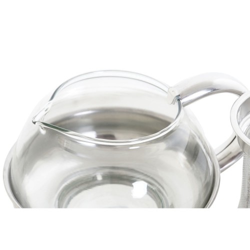 Чайник DKD Home Decor Stikls Nerūsējošais tērauds Sudrabs (600 ml) image 2