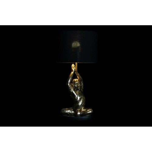 Настольная лампа DKD Home Decor Чёрный Позолоченный полиэстер Смола Обезьяна (25 x 25 x 48 cm) image 2
