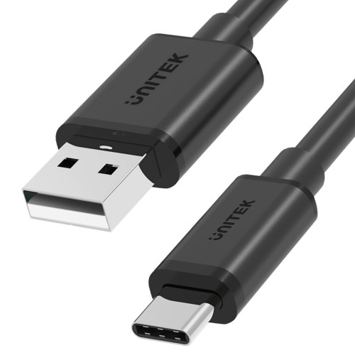 UNITEK USB CABLE USB-A — USB-C 25CM, Y-C480BK image 2