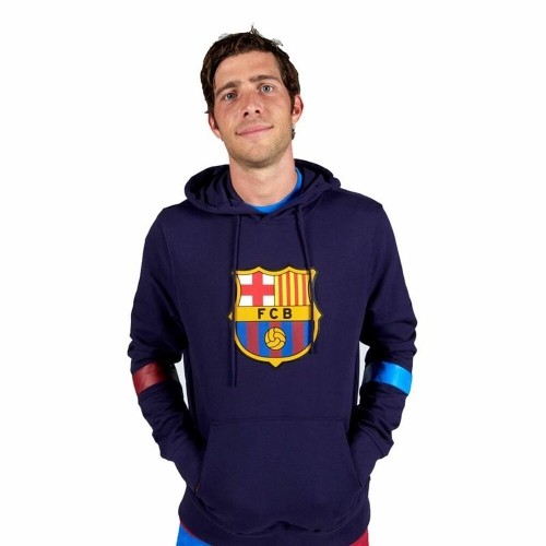 Vīriešu Sporta Krekls ar Kapuci F.C. Barcelona Tumši Zils image 2