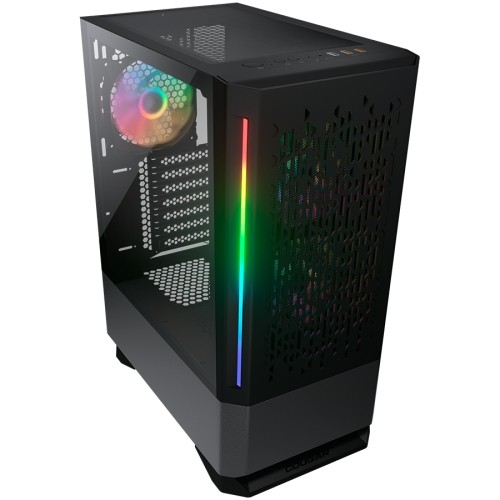 Cougar Gaming MX430 Air RGB-Black 3851C60.0001 Case MX430 Air RGB-Black/ Mid tower / 3 ARGB fans / 2 LED Strips/TG transparant side window image 2