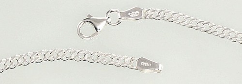 Серебряная цепочка Ромб 2,8 мм , алмазная обработка граней #2400064, Серебро	925°, длина: 55 см, 6.9 гр. image 2
