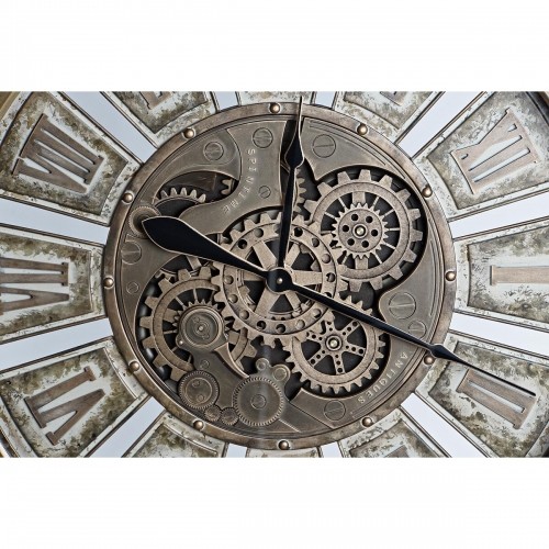 Sienas pulkstenis DKD Home Decor Pārnesumi Bronza Dzelzs (72 x 8,5 x 72 cm) image 2