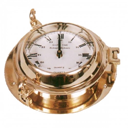 Настенное часы DKD Home Decor Стеклянный Позолоченный Vintage Латунь (23 x 7 x 23 cm) image 2