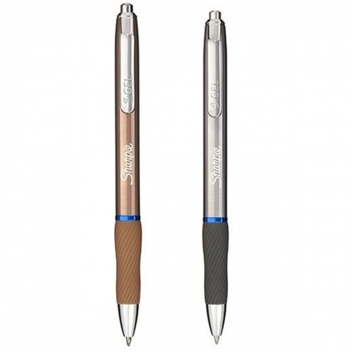 Pildspalva Sharpie SGEL Metallic Sudrabains Zils Varš 12 gb. image 2