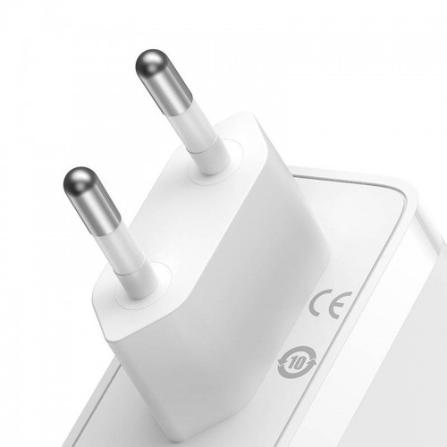 Baseus GaN5 Pro wall charger 2xUSB-C + USB, 140W (white) image 2