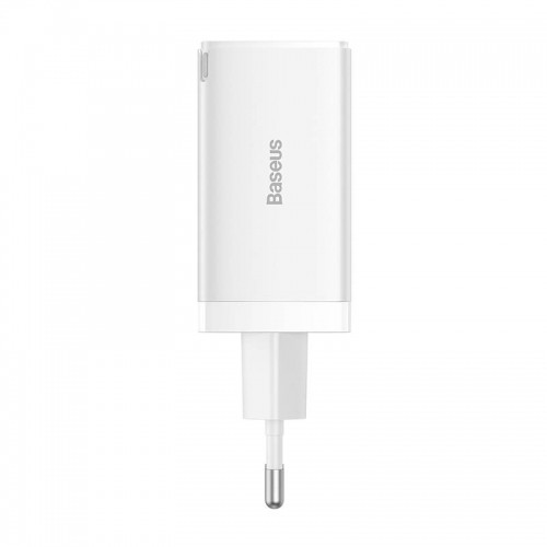 Baseus GaN5 Pro wall charger 2xUSB-C + USB, 65W (white) image 2