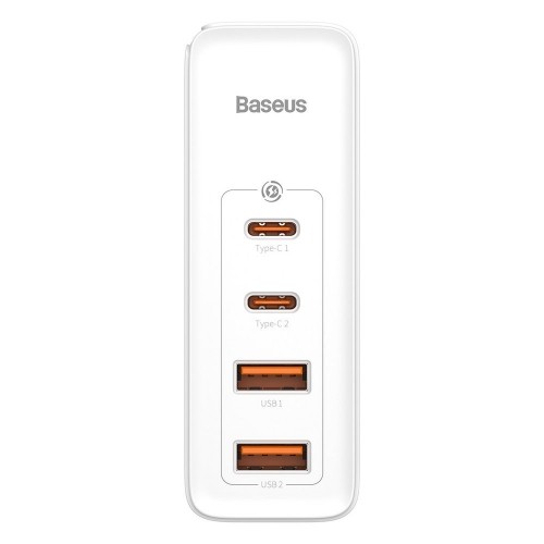 Baseus GaN CCGAN2P-L02 Сетевое зарядное устройство 2 x USB | 2 x USB-C | 100W | 5A белое image 2