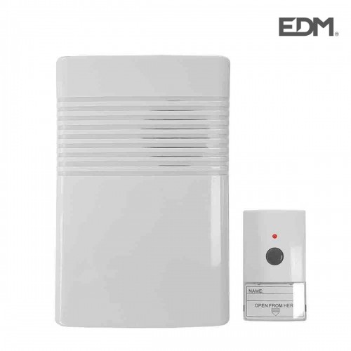 Bezvadu Durvju Zvans ar Pogu EDM 80 dB (14,8 x 9,7 x 4 cm) (12 V) image 2