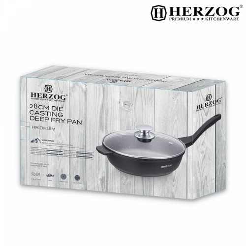 Herzog 28cm Die Casting Deep Dry Pan image 2