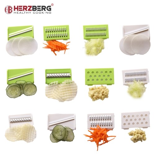 Herzberg Cooking Herzberg HG-8032: Vegetable Slicer with Bowl and Storage Container Set image 2