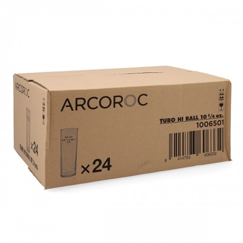 Набор стаканов Arcoroc   Тюбик Прозрачный Cтекло 300 ml (24 штук) image 2