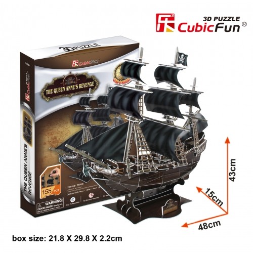 CubicFun 3D puzle Pirātu kuģis Karalienes Annas atriebība image 2