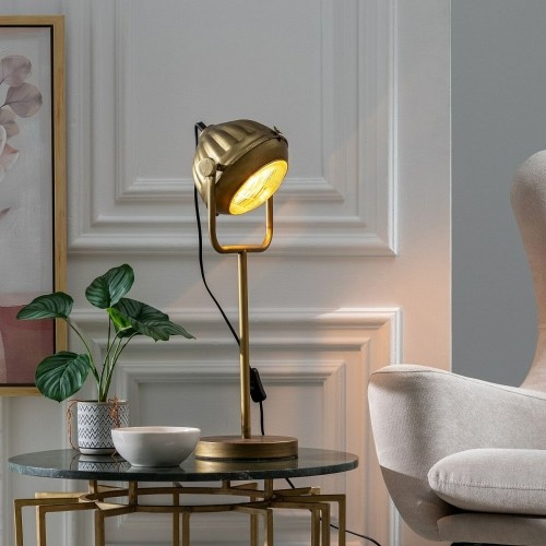 Bigbuy Home Galda lampa 18 x 18 x 60 cm Bronza Metāls image 2