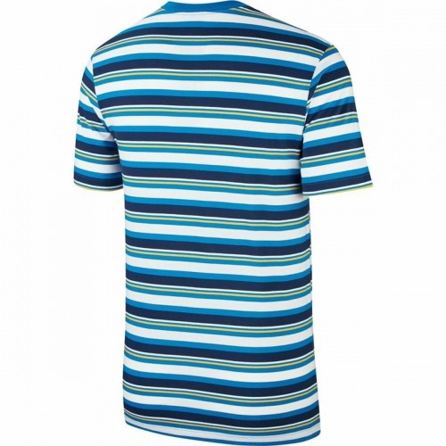 Vīriešu Krekls ar Īsām Piedurknēm Nike Stripe Tee Zils image 2