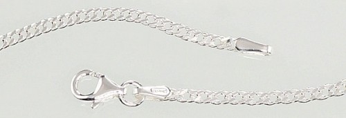 Серебряная цепочка Ромб 2 мм, алмазная обработка граней #2400079, Серебро 925°, длина: 55 см, 4.1 гр. image 2