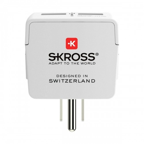 Strāvas Adapteris Skross 1500281 USB x 2 Eiropietis ASV image 2