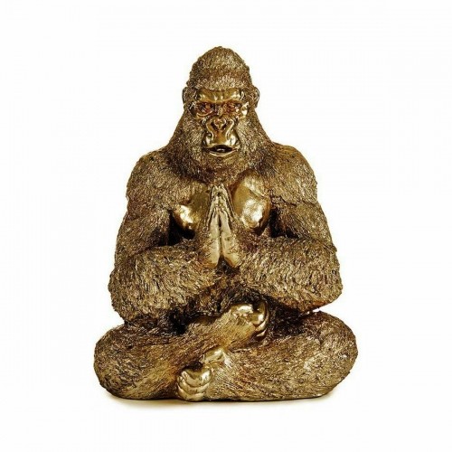 Gift Decor Dekoratīvās figūriņas Yoga Gorilla Bronza 16 x 27,5 x 22 cm (4 gb.) image 2
